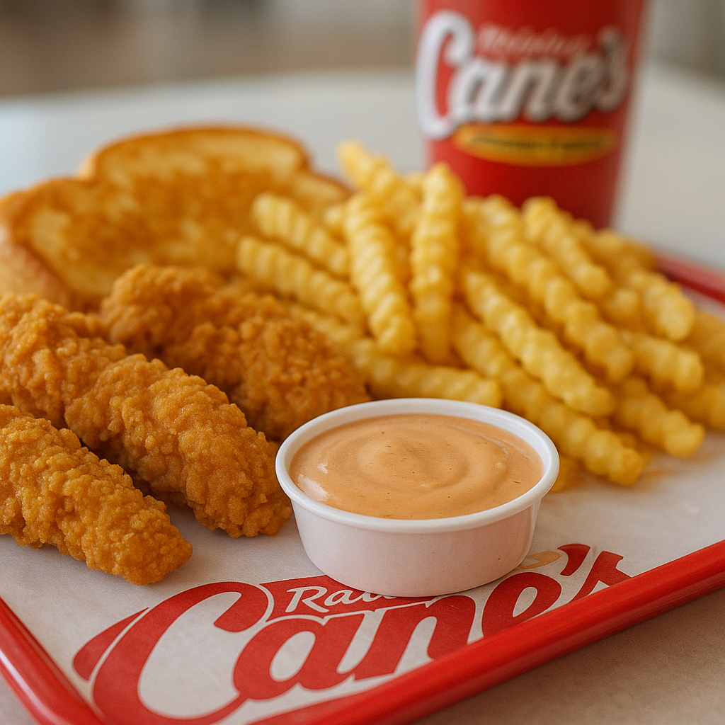 Combo with Extra Cane’s Sauce